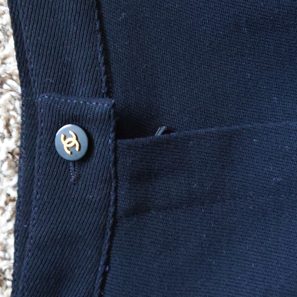 Vintage CHANEL pleated black dress pants - Picture 2 of 16